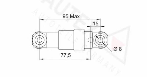 Autex 631485 Belt tensioner damper 631485: Buy near me in Poland at 2407.PL - Good price!