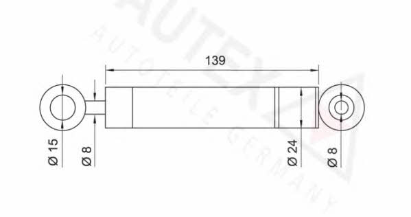 Autex 631719 Belt tensioner damper 631719: Buy near me in Poland at 2407.PL - Good price!