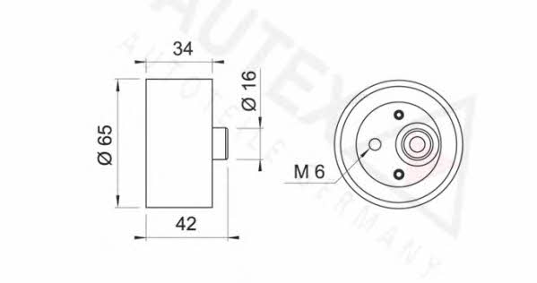 Autex 641111 Tensioner pulley, timing belt 641111: Buy near me in Poland at 2407.PL - Good price!