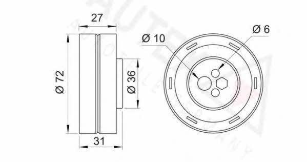 Autex 641114 Spannrolle, zahnriemen 641114: Kaufen Sie zu einem guten Preis in Polen bei 2407.PL!