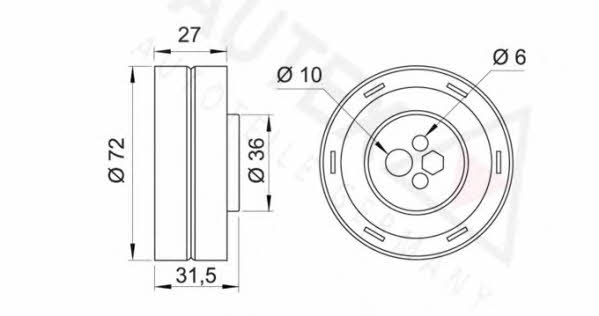 Autex 641123 Spannrolle, zahnriemen 641123: Kaufen Sie zu einem guten Preis in Polen bei 2407.PL!