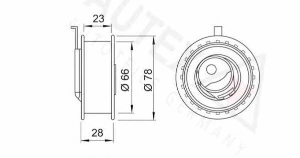 Autex 641131 Spannrolle, zahnriemen 641131: Kaufen Sie zu einem guten Preis in Polen bei 2407.PL!