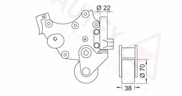 Autex 641156 Ролик ремня ГРМ 641156: Отличная цена - Купить в Польше на 2407.PL!