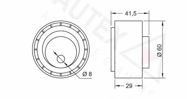 Autex 641167 Tensioner pulley, timing belt 641167: Buy near me in Poland at 2407.PL - Good price!