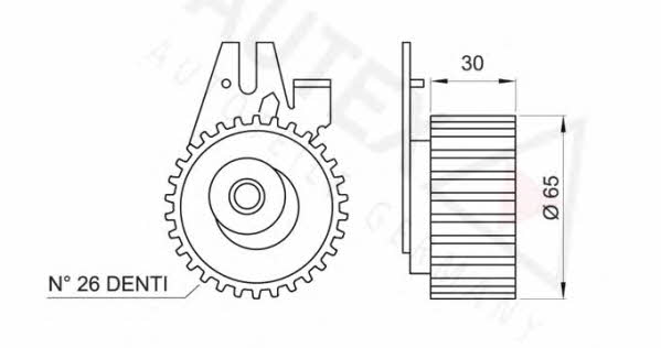 Autex 641168 Spannrolle, zahnriemen 641168: Bestellen Sie in Polen zu einem guten Preis bei 2407.PL!