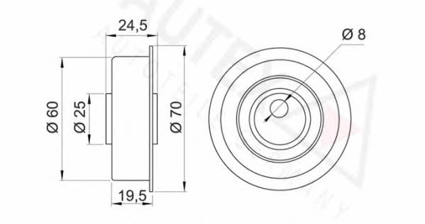 Autex 641192 Tensioner pulley, timing belt 641192: Buy near me in Poland at 2407.PL - Good price!