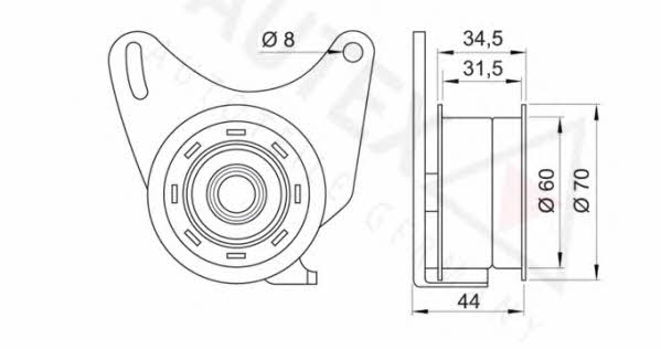 Autex 641203 Tensioner pulley, timing belt 641203: Buy near me in Poland at 2407.PL - Good price!