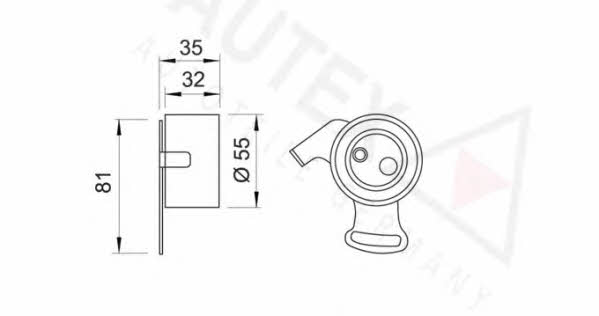 Autex 641210 Tensioner pulley, timing belt 641210: Buy near me in Poland at 2407.PL - Good price!