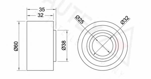 Autex 641213 Tensioner pulley, timing belt 641213: Buy near me in Poland at 2407.PL - Good price!