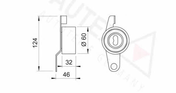 Autex 641214 Tensioner pulley, timing belt 641214: Buy near me in Poland at 2407.PL - Good price!