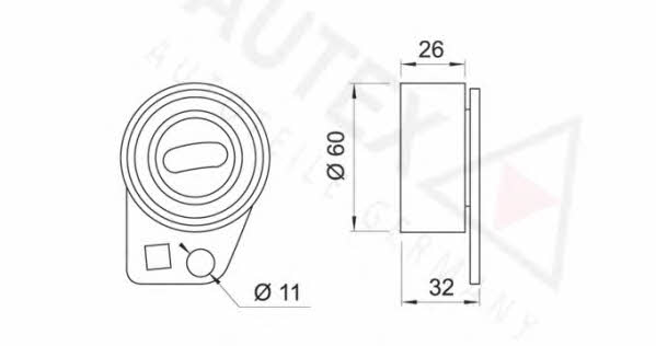 Autex 641221 Tensioner pulley, timing belt 641221: Buy near me in Poland at 2407.PL - Good price!