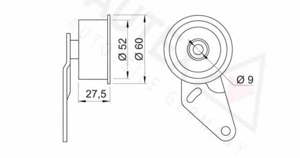 Autex 641224 Tensioner pulley, timing belt 641224: Buy near me at 2407.PL in Poland at an Affordable price!