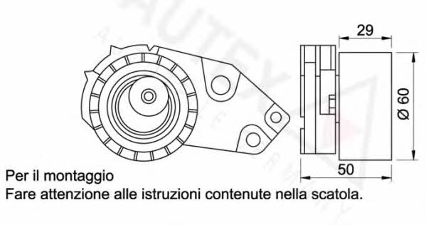 Autex 641277 Tensioner pulley, timing belt 641277: Buy near me at 2407.PL in Poland at an Affordable price!