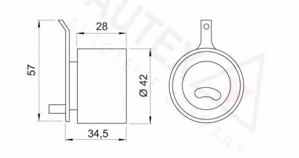 Autex 641278 Tensioner pulley, timing belt 641278: Buy near me in Poland at 2407.PL - Good price!
