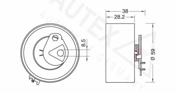 Autex 641284 Ролик ремня ГРМ 641284: Отличная цена - Купить в Польше на 2407.PL!