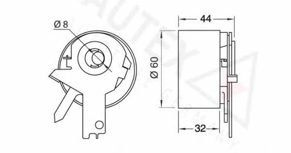 Autex 641298 Tensioner pulley, timing belt 641298: Buy near me in Poland at 2407.PL - Good price!