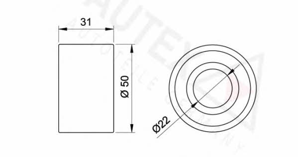 Autex 641310 Tensioner pulley, timing belt 641310: Buy near me in Poland at 2407.PL - Good price!
