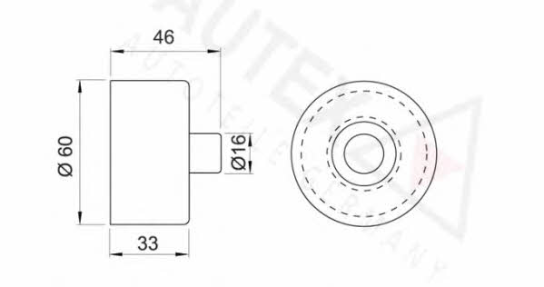 Autex 641313 Tensioner pulley, timing belt 641313: Buy near me in Poland at 2407.PL - Good price!