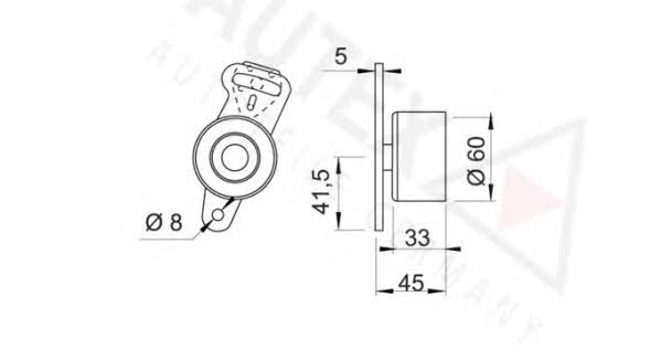 Autex 641314 Tensioner pulley, timing belt 641314: Buy near me in Poland at 2407.PL - Good price!