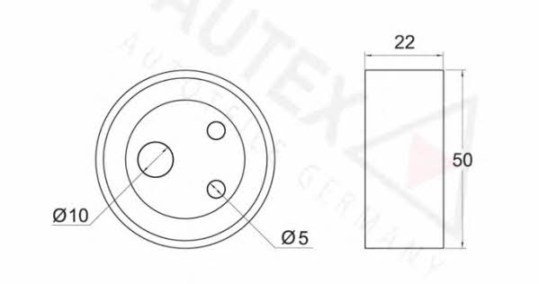 Autex 641318 Tensioner pulley, timing belt 641318: Buy near me in Poland at 2407.PL - Good price!