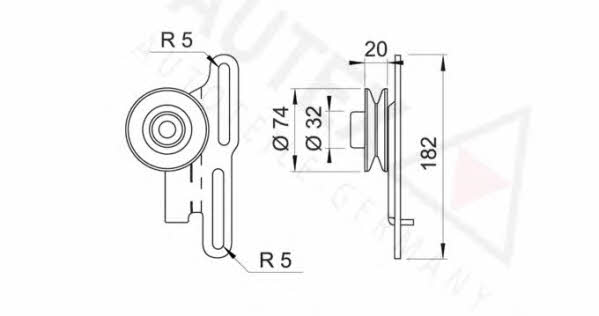 Autex 641341 Tensioner pulley, timing belt 641341: Buy near me in Poland at 2407.PL - Good price!