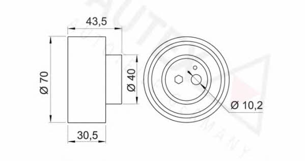 Autex 641363 Tensioner pulley, timing belt 641363: Buy near me in Poland at 2407.PL - Good price!