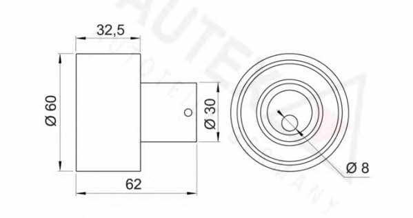 Autex 641365 Tensioner pulley, timing belt 641365: Buy near me in Poland at 2407.PL - Good price!