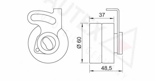 Autex 641384 Tensioner pulley, timing belt 641384: Buy near me in Poland at 2407.PL - Good price!