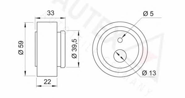 Autex 641405 Tensioner pulley, timing belt 641405: Buy near me in Poland at 2407.PL - Good price!