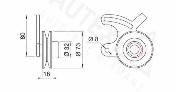 Autex 641417 Tensioner pulley, timing belt 641417: Buy near me in Poland at 2407.PL - Good price!
