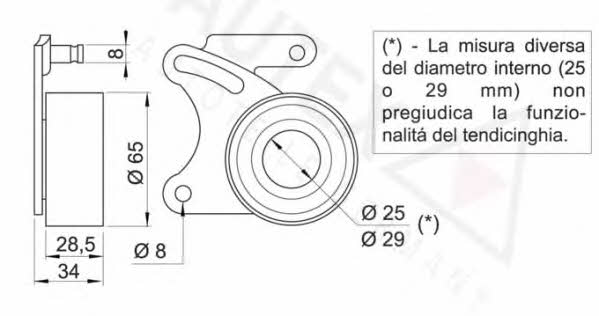 Autex 641453 Tensioner pulley, timing belt 641453: Buy near me in Poland at 2407.PL - Good price!