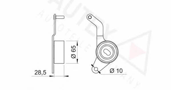 Autex 641461 Tensioner pulley, timing belt 641461: Buy near me in Poland at 2407.PL - Good price!