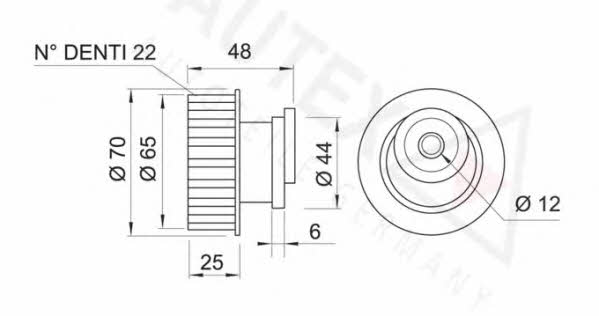 Autex 641502 Tensioner pulley, timing belt 641502: Buy near me in Poland at 2407.PL - Good price!