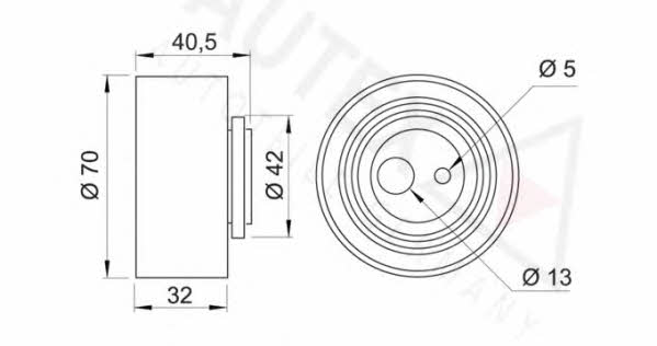 Autex 641523 Tensioner pulley, timing belt 641523: Buy near me in Poland at 2407.PL - Good price!