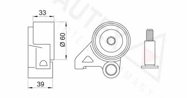 Autex 641563 Tensioner pulley, timing belt 641563: Buy near me in Poland at 2407.PL - Good price!