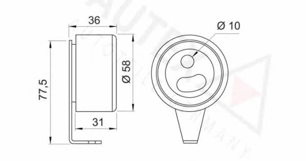 Autex 641576 Tensioner pulley, timing belt 641576: Buy near me in Poland at 2407.PL - Good price!