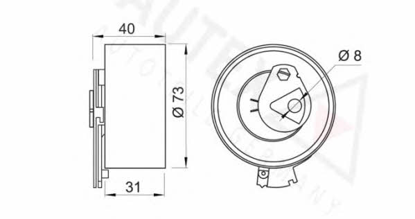 Autex 641596 Ролик ременя ГРМ 641596: Приваблива ціна - Купити у Польщі на 2407.PL!