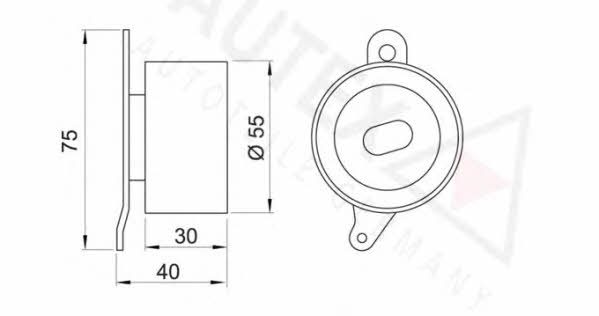 Autex 641705 Tensioner pulley, timing belt 641705: Buy near me in Poland at 2407.PL - Good price!