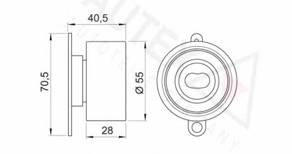 Autex 641712 Tensioner pulley, timing belt 641712: Buy near me in Poland at 2407.PL - Good price!