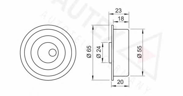 Autex 641729 Tensioner pulley, timing belt 641729: Buy near me in Poland at 2407.PL - Good price!