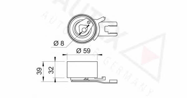 Autex 641734 Tensioner pulley, timing belt 641734: Buy near me in Poland at 2407.PL - Good price!