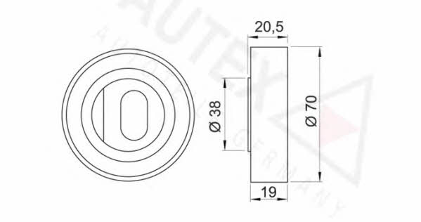 Autex 641761 Tensioner pulley, timing belt 641761: Buy near me in Poland at 2407.PL - Good price!