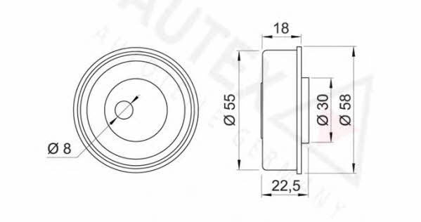 Autex 641763 Tensioner pulley, timing belt 641763: Buy near me in Poland at 2407.PL - Good price!
