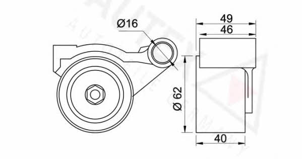 Autex 641766 Tensioner pulley, timing belt 641766: Buy near me in Poland at 2407.PL - Good price!