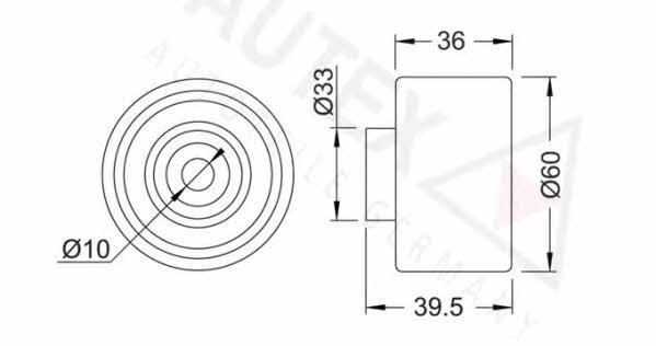 Autex 641769 Tensioner pulley, timing belt 641769: Buy near me in Poland at 2407.PL - Good price!