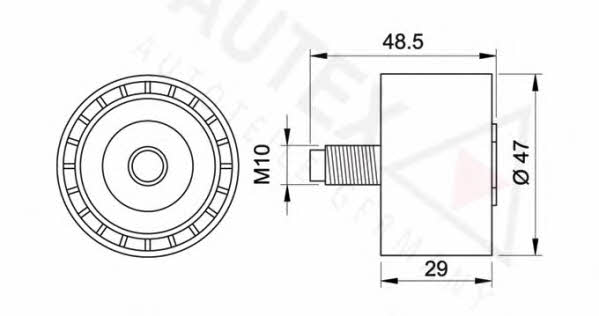 Autex 641779 Tensioner pulley, timing belt 641779: Buy near me in Poland at 2407.PL - Good price!