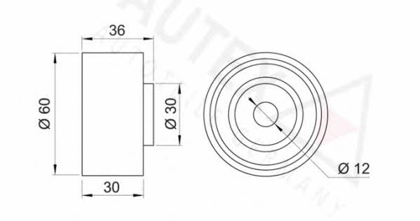 Autex 641817 Tensioner pulley, timing belt 641817: Buy near me in Poland at 2407.PL - Good price!