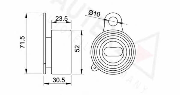 Autex 641818 Tensioner pulley, timing belt 641818: Buy near me in Poland at 2407.PL - Good price!