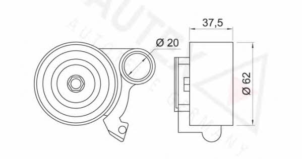 Autex 641838 Tensioner pulley, timing belt 641838: Buy near me in Poland at 2407.PL - Good price!