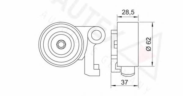 Autex 641842 Tensioner pulley, timing belt 641842: Buy near me in Poland at 2407.PL - Good price!